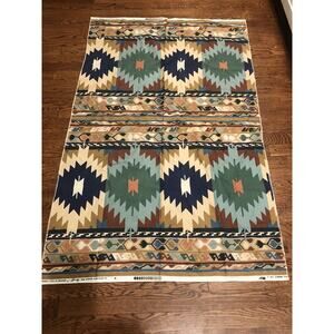 Fabric Remnant Anatolla From Trade Routes Western Aztec Design Printed In USA‎